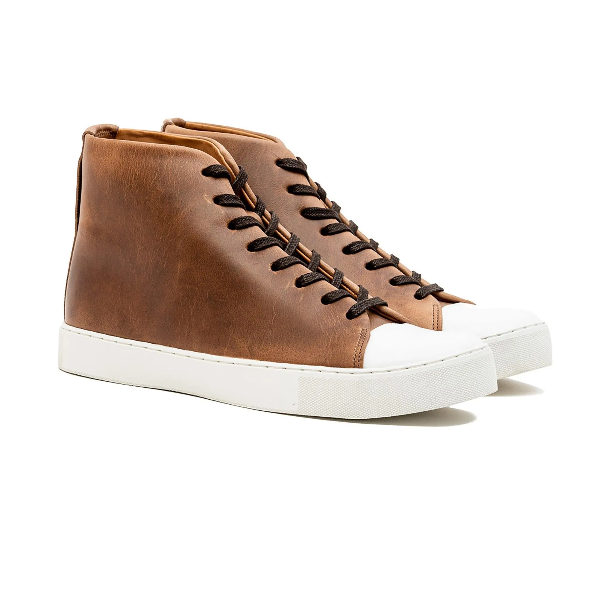 Abington Hi Toe Cap - Horween Natural Chromexcel