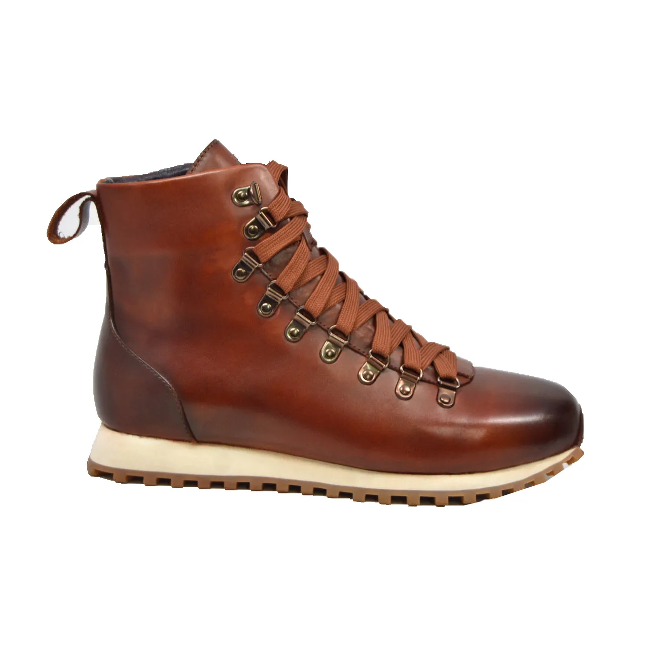 Alpine GT Boots: Handcrafted Leather-Suede Everyday Shoes - Hightop British Collection