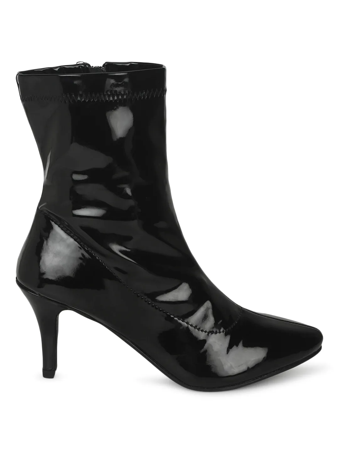 Black Patent Stiletto Ankle Boots (TC-ST-1270-BLKPAT)