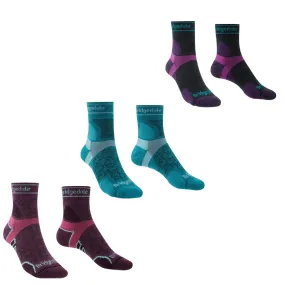 Bridgedale Womens Trail Run Ultralight T2 Merino Sport 3/4 Crew  Socks