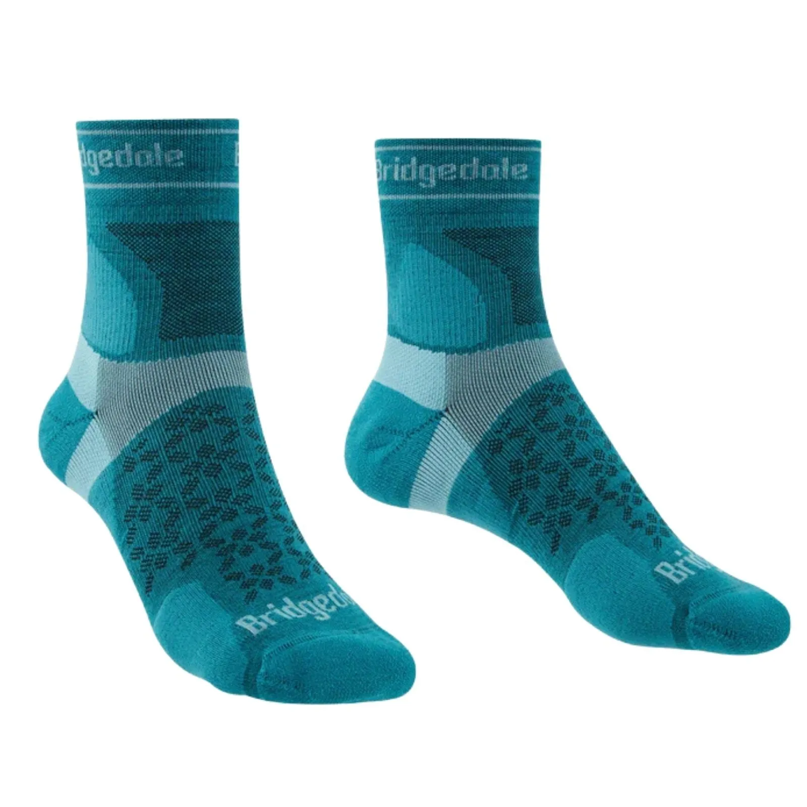 Bridgedale Womens Trail Run Ultralight T2 Merino Sport 3/4 Crew  Socks