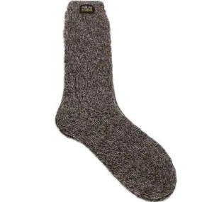 Brown Marled Polar Extreme Heat Men's Heavy Brushed Socks