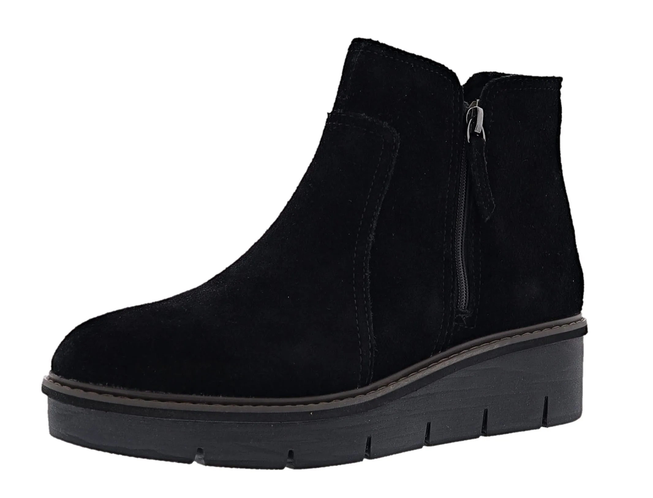 Clarks Women's Airabell Zip Chunky Wedge Booties