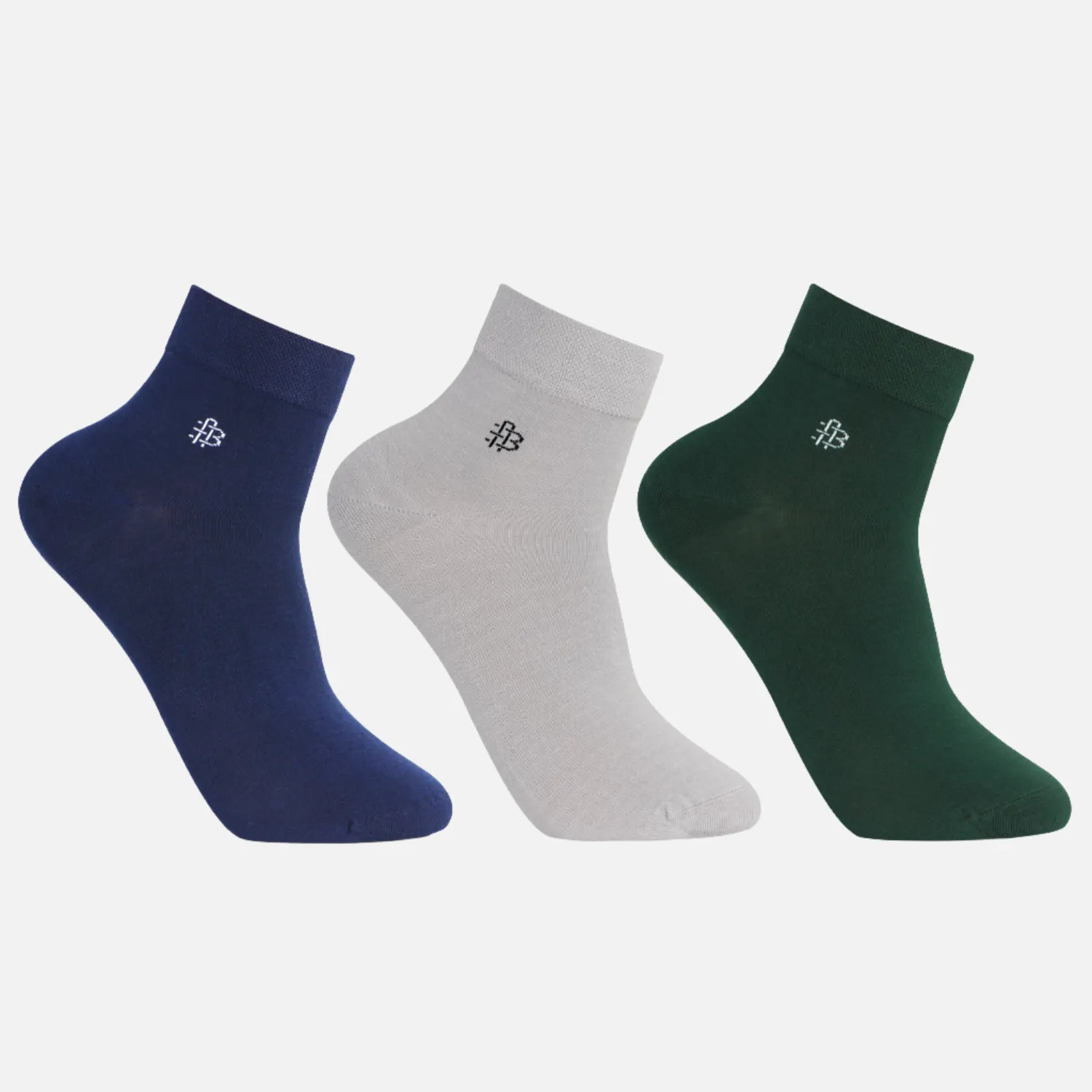 Classic Bamboo Ankle Socks | Assorted - Pack of 3