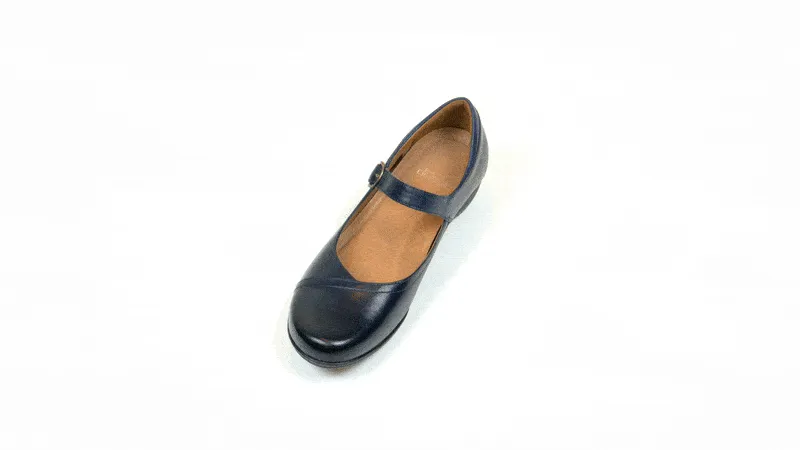 Dansko Fawna Navy Burnished Calf