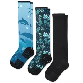 Dark Waters Compression Socks Bundle 3-Pack