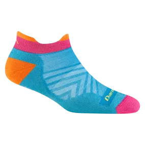 Darn Tough Women's Run No Show Tab Ultra-Lightweight Running Sock in Ocean