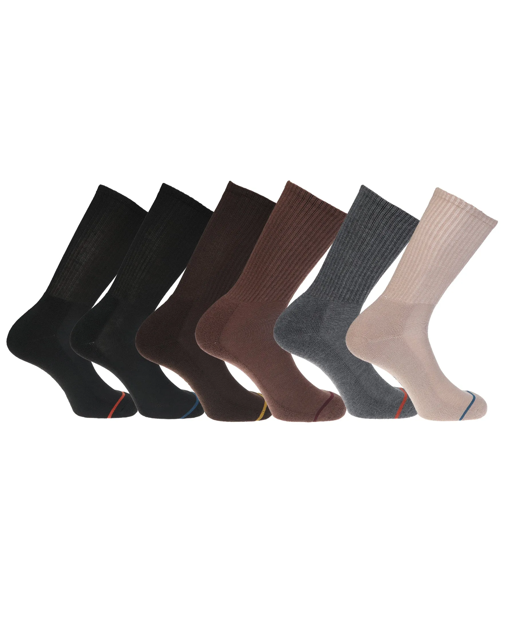 Dockers Men's Performance Socks - 3 and 6 -Pairs Athletic and Dress Crew Socks