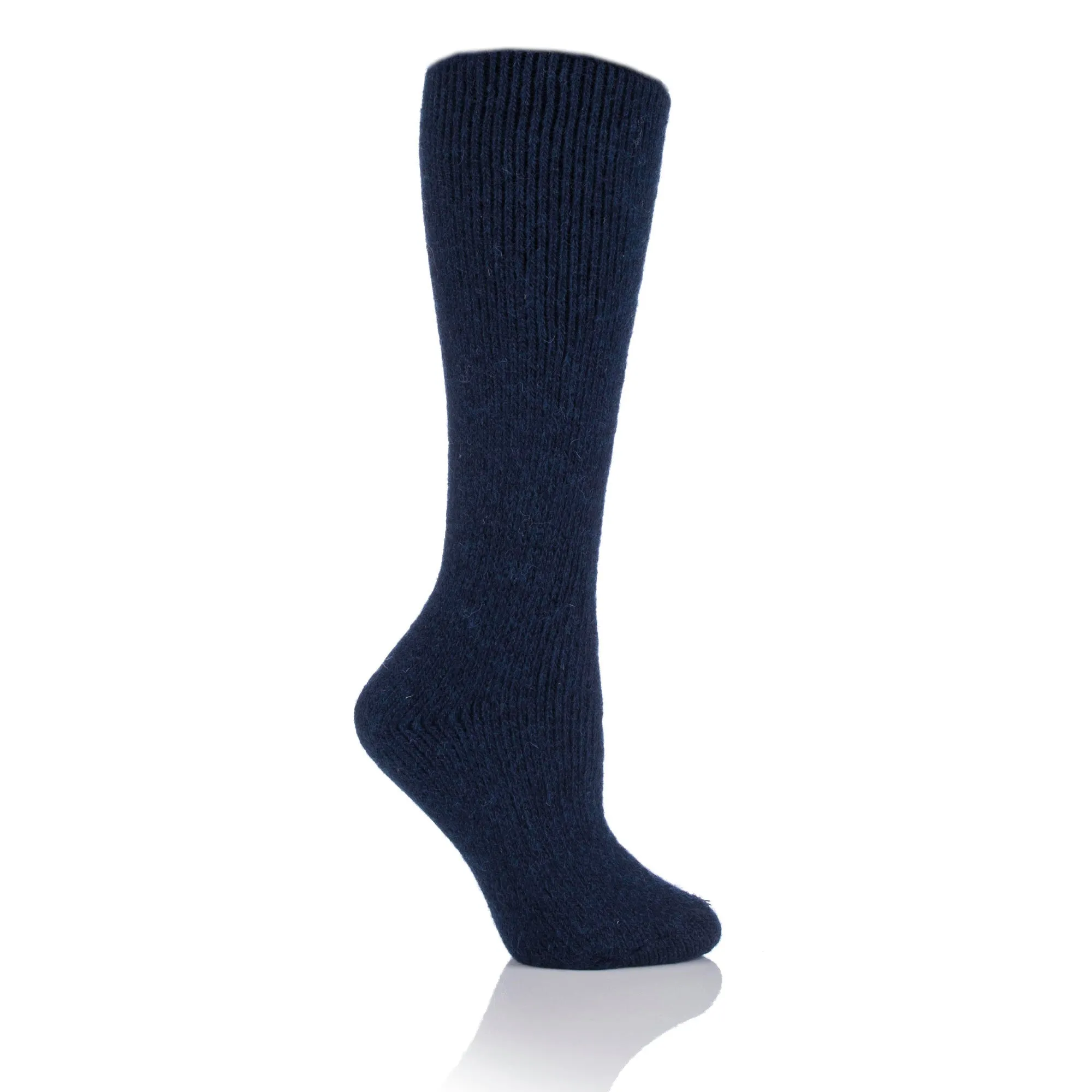 Ladies Original Long Wool Socks - Indigo