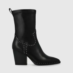 Lodi Western Style Studded Calf Boots