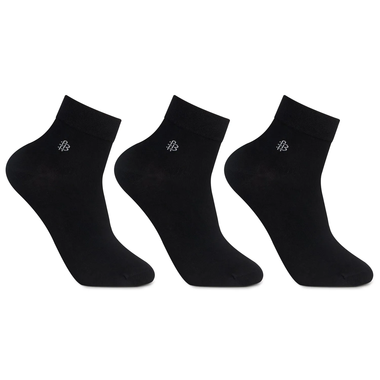 Men's Bamboo Ankle Dress Socks | Black - Pack of 3