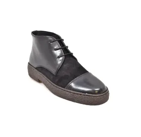 Playboy Cap Toe Black Leather & Suede