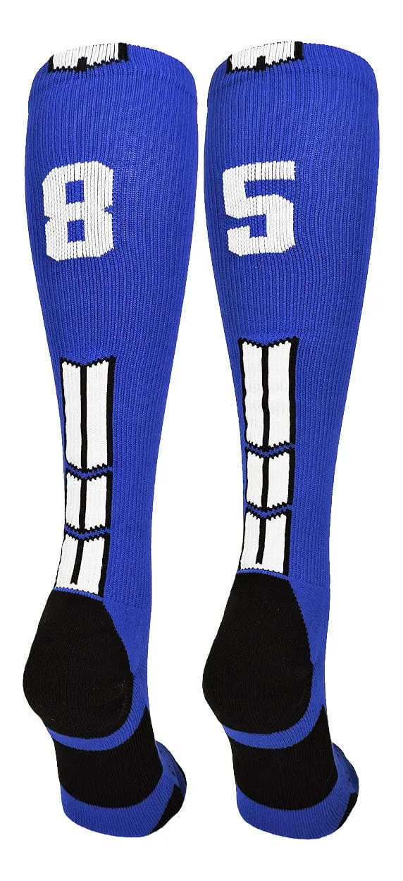 Player Id Jersey Number Socks Over the Calf Length Royal White