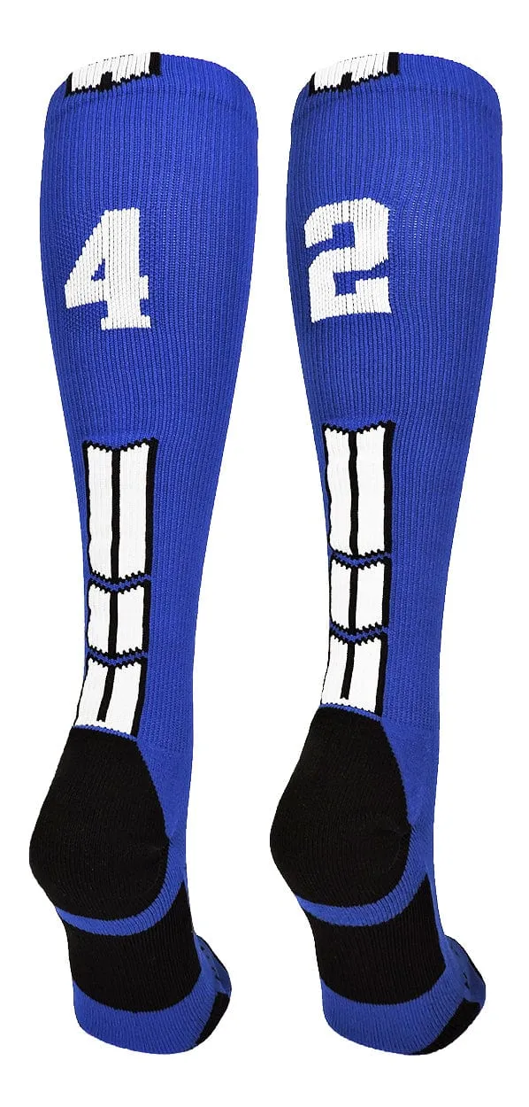 Player Id Jersey Number Socks Over the Calf Length Royal White