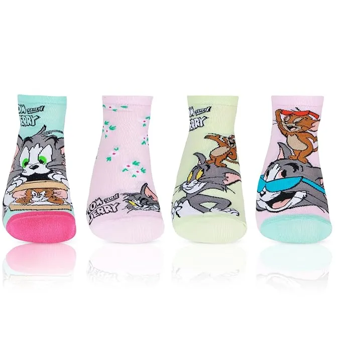 Tom & Jerry  Fashion Cotton Socks For Women -Pack Of 4