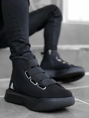 Triple Black Mid Top Sneaker BA0142