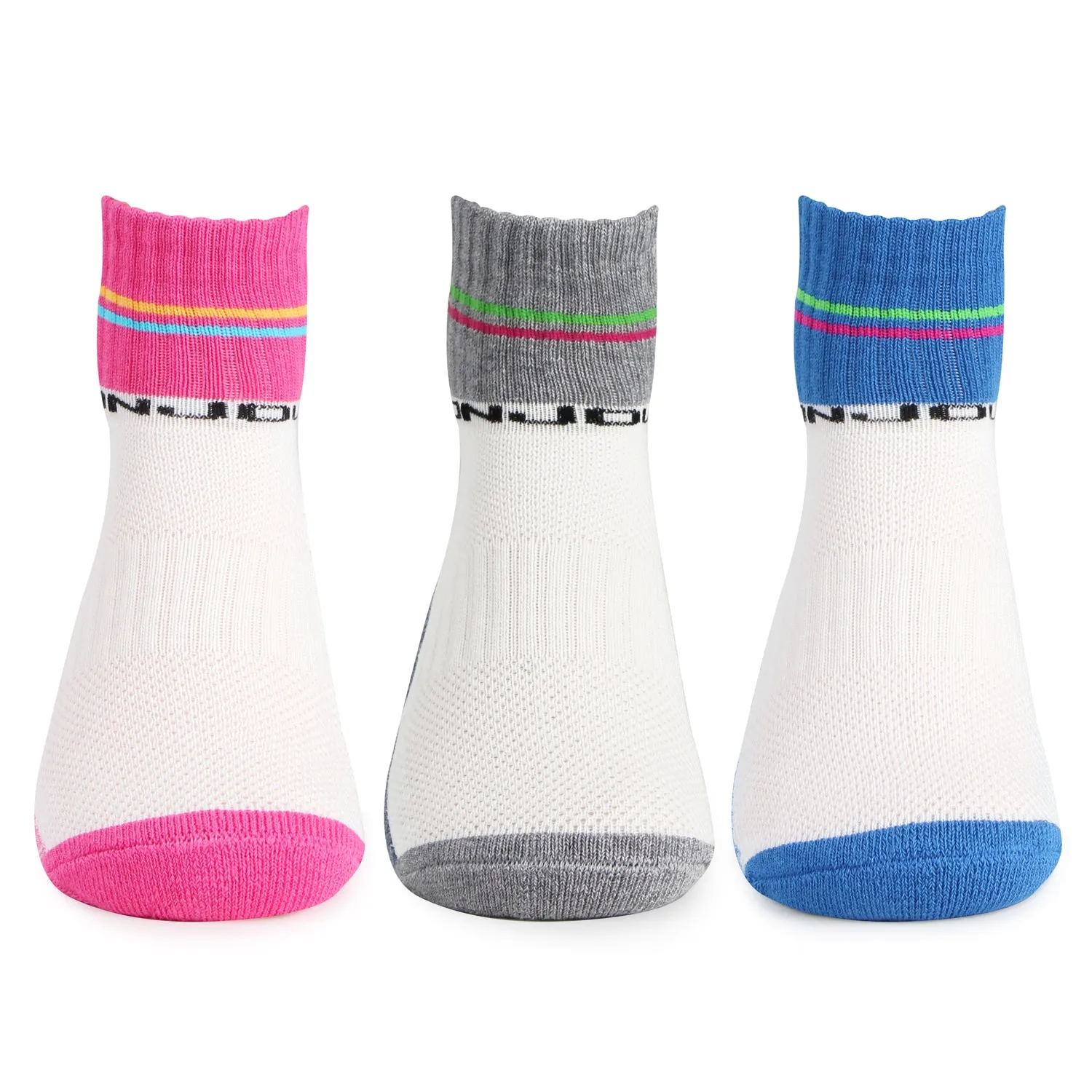 Women Ankle Length Cushioned Sports Socks-Pack Of 3