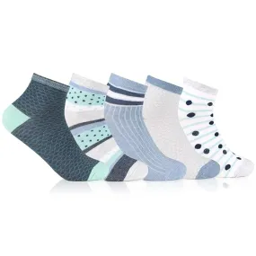 Women Cotton Fashion Socks - Pack Of 5